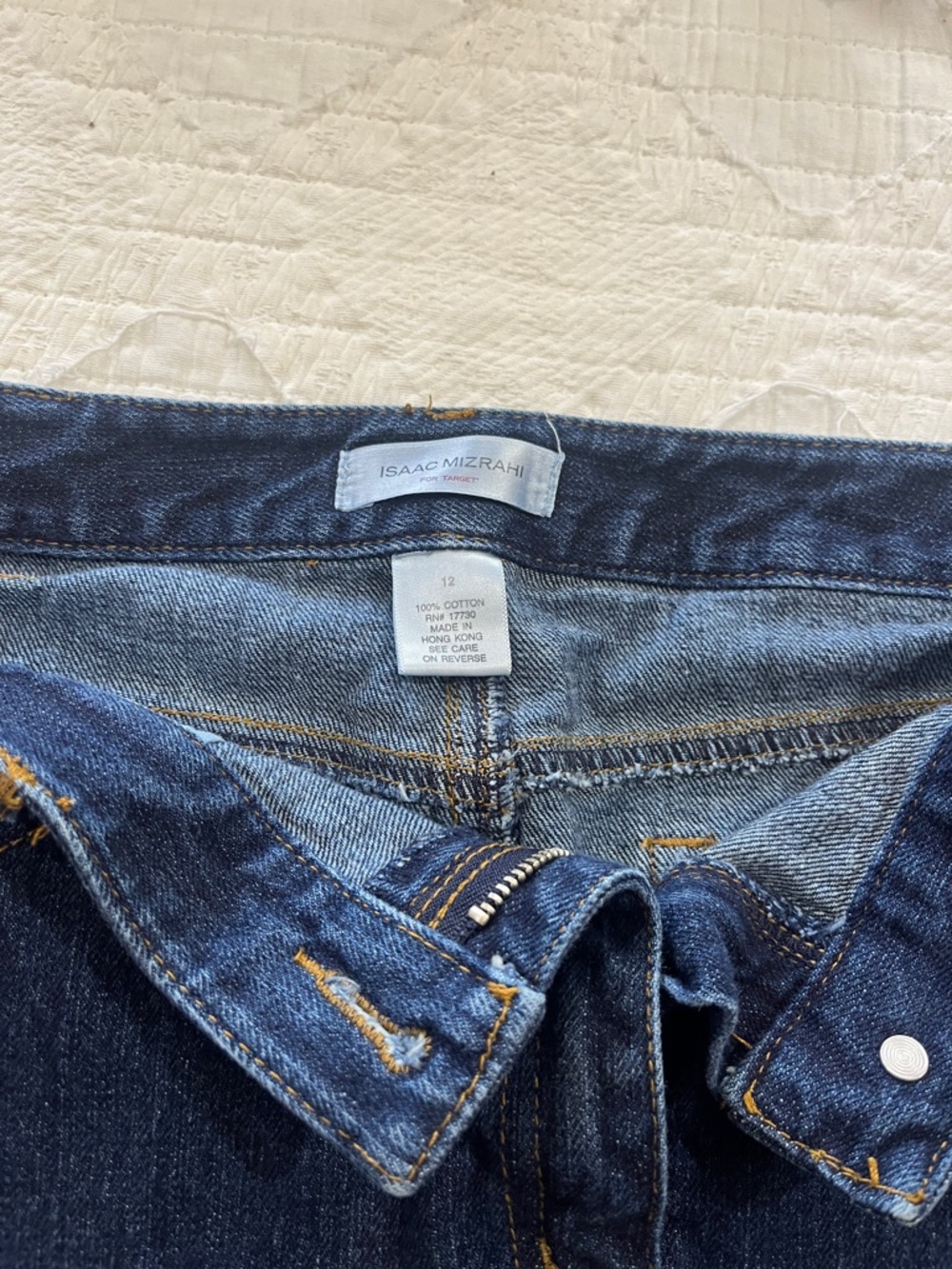 Isaac Mizrahi Dark Blue High-Rise Women's Jeans